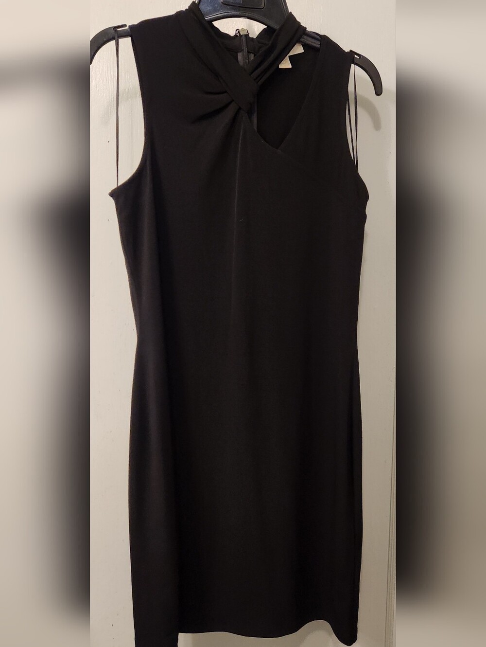 Michael Kors Black One-Shoulder Twist Dress
